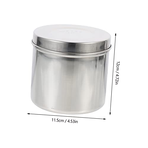FUNOMOCYA Stainless Jar Pc Unguent Storage Airtight Apothecary Jar Lid for Beauty Salons