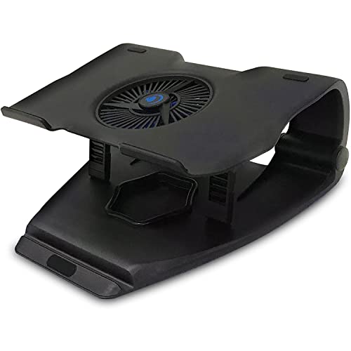 Laptop-Cooling-Computer-Holder-Riser-Stand-with-Pad-Fan-and-7-Adjustable-Angles-USB-Port-Wide-Compatibility-for-Home-Office-College