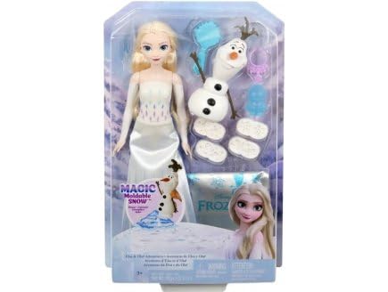 Poupée Elsa 30 cm avec bonhomme de Olaf Poupee Mannequin Disney Reine Des Neiges Set jouet fille + Carte offerte - vue 2