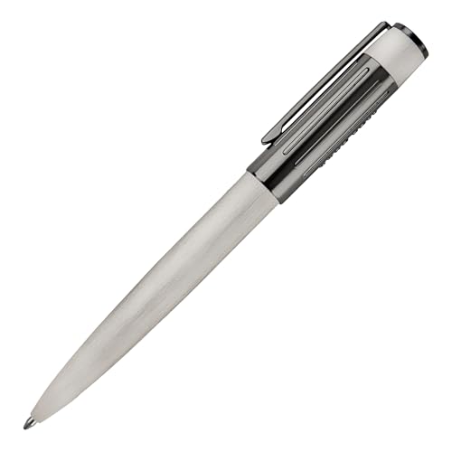 Bolígrafo Gear Ribs Chrome de BOSS Hugo con acabado cromado elegante 3