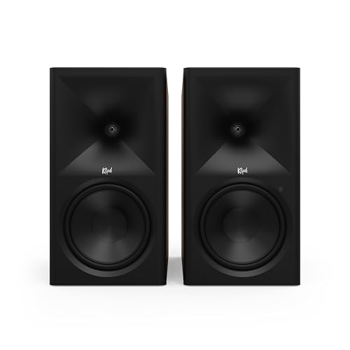 Image of Klipsch Klipsch The Nines II Dolby Atmos 8 inch Powered Speakers Walnut