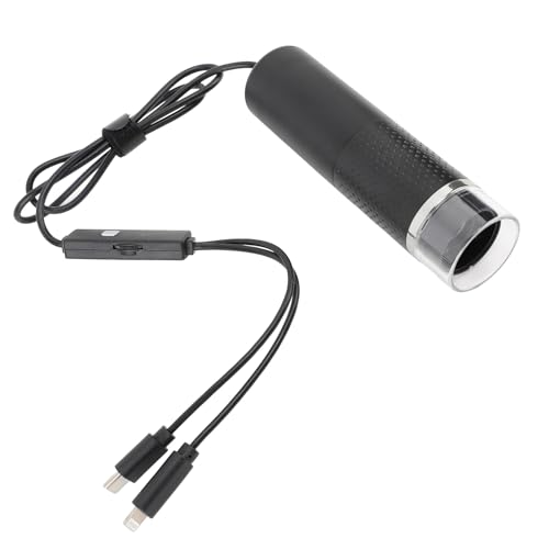 Microscopio USB 1600X con cámara digital HD y luces regulables para capturar microtexturas 4