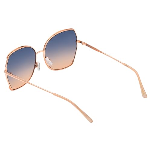 TAHARI Women's Square-Metal Butterfly Sunglasses4