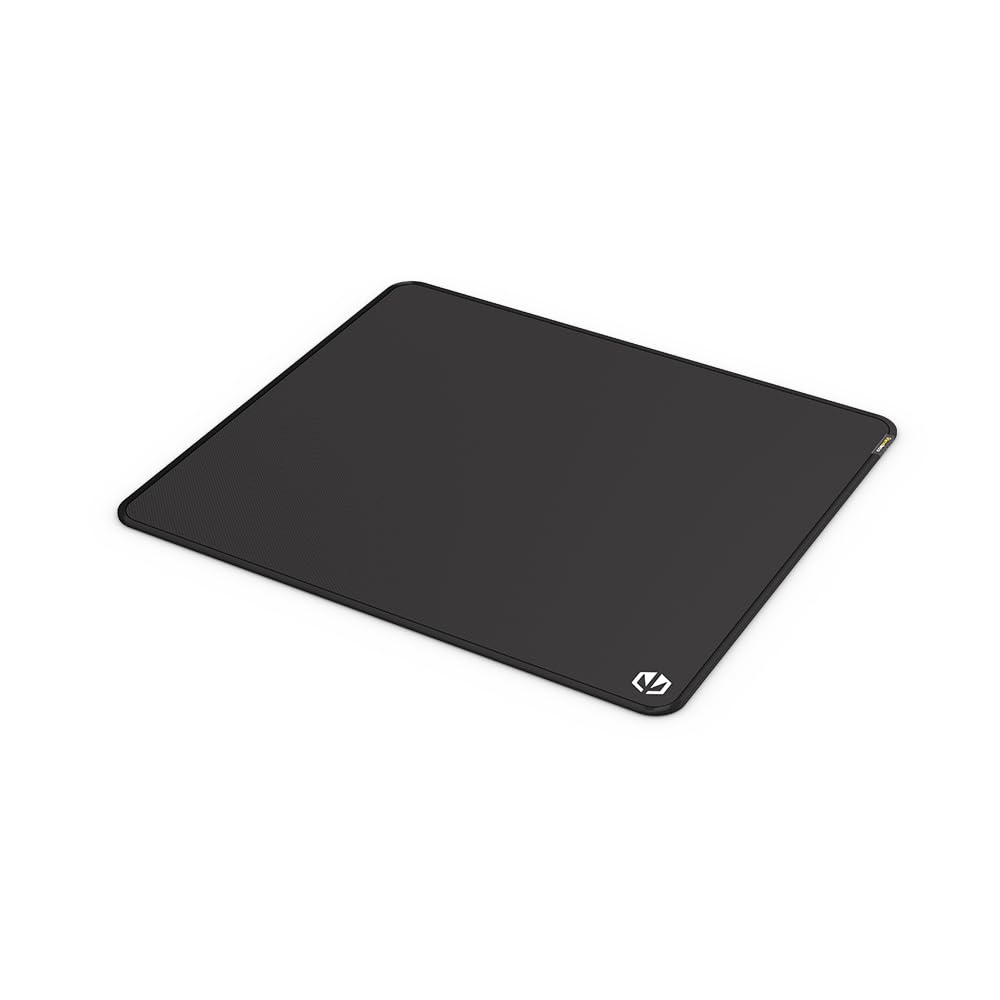 ENDORFY Cordura Speed L – Premium Cordura mousepad with ultra-durable surface for extreme use, stitched edges, ultra-fast glide, Water-repellent, non-slip rubber base, Black (450 × 400 × 3 mm)