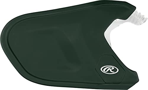 Rawlings | MACH Adjust Extension Piece | Adjustable Face Guard | Matte Dark Green | Right-Handed Batter