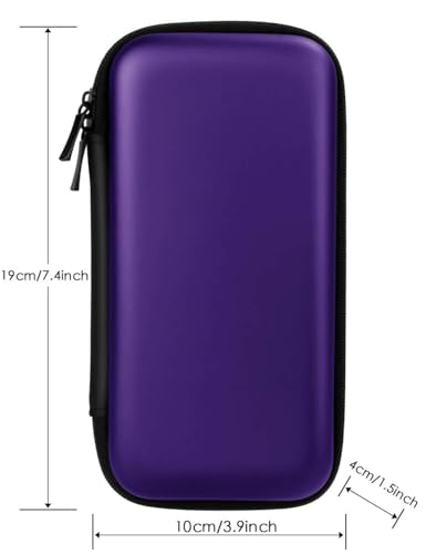 Image of iMangoo Travel Essential Electronics Organizer Charger Case Carrying Pouch | 6.5x3.2x1 inch Power Bank Tech Accessories Protective Storage Shockproof Portable Purse Men Women School Office Trips Must Have