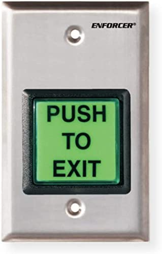 Seco-Larm SD-7202GC-PEQ ENFORCER LED Illuminated RTE Single-gang Wall Plate