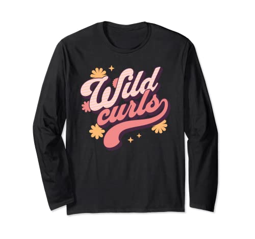 Wild Like My Curls Toddler Cute Retro Curly Haired Manga Larga