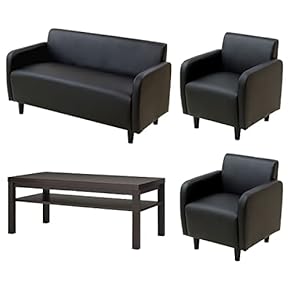 ソファー 4点セット 2人掛けソファ 1人掛け×2脚 応接 セット KAGUWORLD ダイニングソファーセット 2Pソファ ベンチソファ 4人