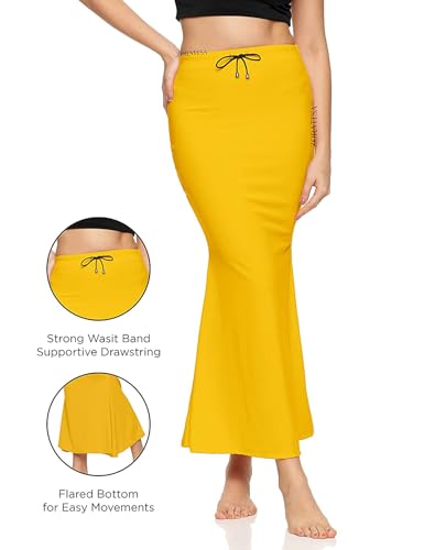 Image of Women's Saree Silhouette I Saree Shapewear Flare Petticoat for Women, Lycra Cotton Blended, Petticoat, Skirts for Women, Shape Wear Dress for Saree