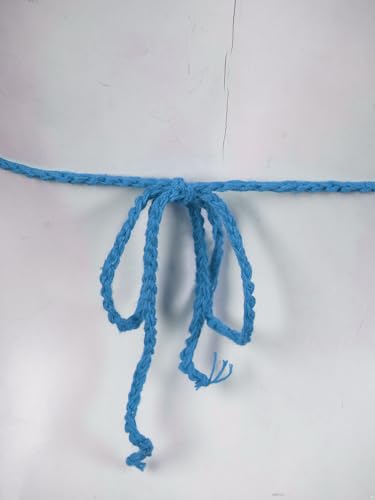 Loloda Lorilida Womens Handmade Micro Bikini Set Crochet G Thong String Sexy Lingerie Sets Bathing Swimsuit Lake Blue Medium thumb #6