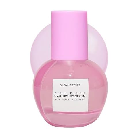 Glow Recipe Plum Plump Hyaluronic Acid Serum - Hydrating Korean Skin Care + Face Serum for Women & Men with Antioxidant Plum + Vitamin B5 to Repair Skin Barrier & Lock-In Moisture (30ml) Cover