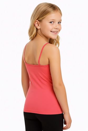 Image of Kurve Girl's Sleeveless Tank Top - Stretch Undershirts Cami Camisole, UV Protective Fabric, Rated UPF 50+ (Made in USA)