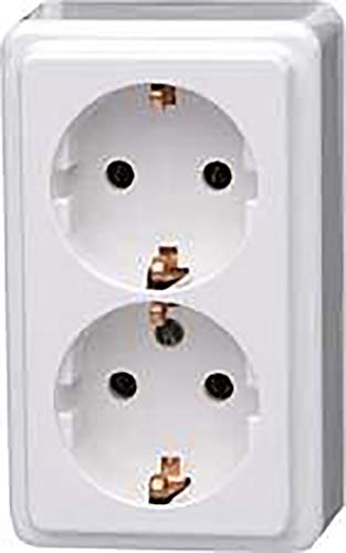 KOPP 102502002 - Regleta, Termoplástico, Ártico blanco