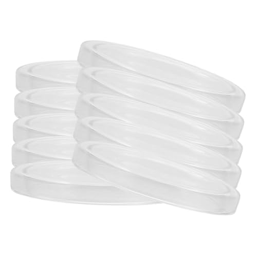 Unomor 10pcs Dish Culture Dish Cell Lab Dishes Scientific Plate Laboratory Experiment Bacteriological Microbiology Dish Blood Sample Dish Transparent Plastic