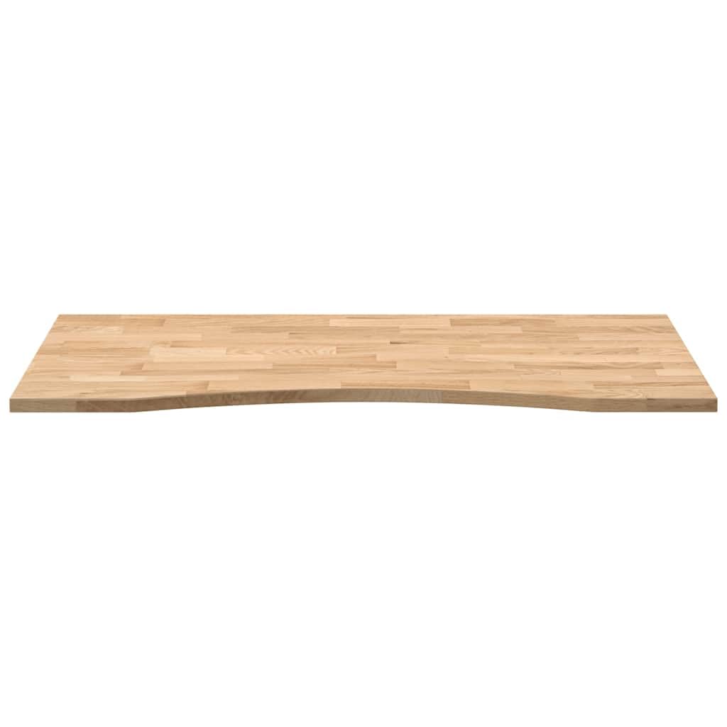 Tablero de madera maciza sin tratar de 120 x 50 x 2,5 cm de roble para bricolaje, muebles, comedor, oficina, cocina, jardín, robusto y versátil, natural, resistente a los arañazos