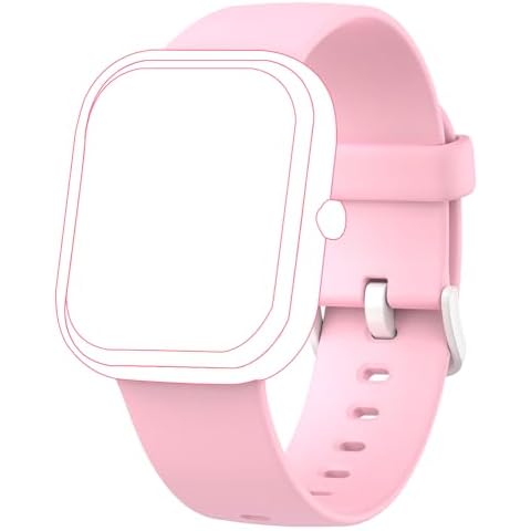 Slothcloud 1 Pack Kids Smart Watch Band Replacement,Breathable Soft Silicone Sport Wrist Strap Compatible Kids Smart Watch for H97 Smart Watch (Pink) Cover