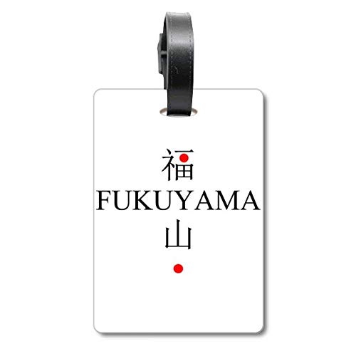 Étiquette pour valise motif drapeau japonais Fukuyama idéale pour vos voyages à Tokyo