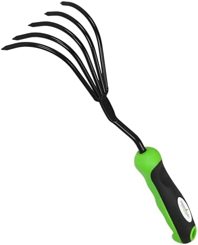 Garden Guru Hand Rake Cultivator Claw Soil Tiller with Ergonomic ...