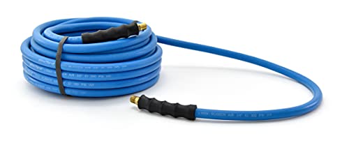 Blubird Bb3850 3/8" X 50' Rubber Air Hose, 100% Rubber, Lightest, Strongest, Most Flexible, 300 Psi, 50F To 190F Degrees, Ozone Resistant, High Strength Polyester Braided #TOP2