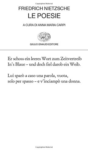 Portada de Le Poesie Testo Tedesco a Fronte