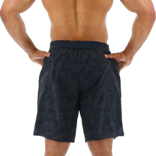 Tyr Men's Standard Athletic Performance Workout Lined Short 7", Black Camo, Large #TOP2