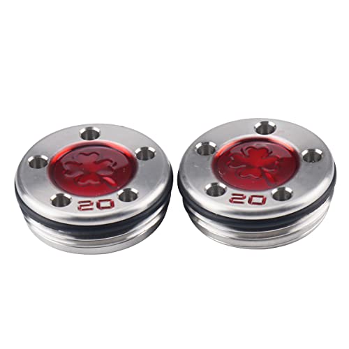XFDACOV Golf Putter Weights Red Lucky Four-Leaf Replacement for Select Newport Studio California GoLo Futura X Series Putter Clubs 2pc(20g)