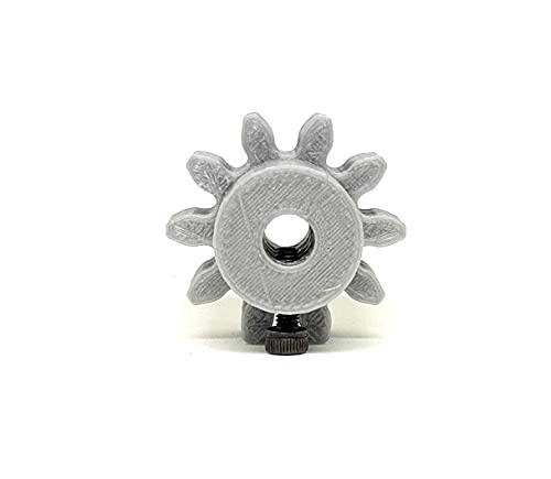 Image of INVENTO 1pcs 3D Printed Plastic Spur Gear 10 Teeth, 30mm dia, 10mm Width, 5mm hole, 2.5 Module for DIY Projects