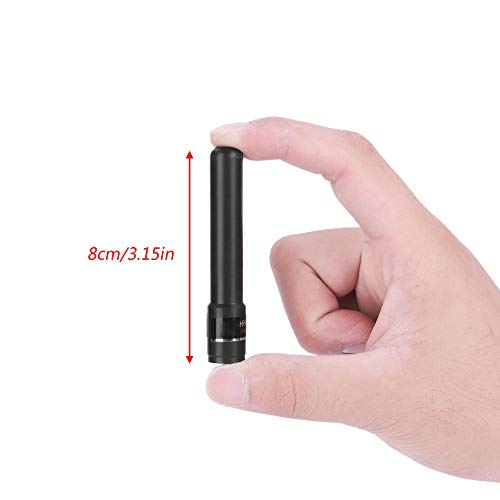 HH-S518 + SMA-Macho Antena curta para rádio em dois sentidos, 2dBi Antena de rádio em dois sentidos