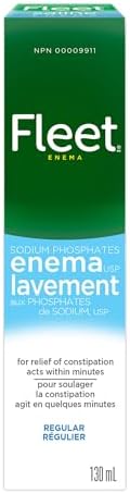 Fleet Saline Enema - 1 Count (130ml) - Laxatives for Constipation...
