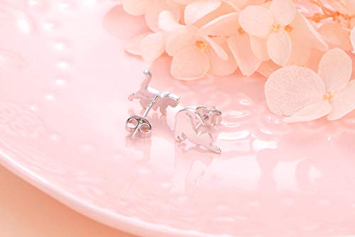 925 Sterling Silver Cute Animal Cat Stud Earrings for Women Birthday Gift Cat Lover Jewelry4
