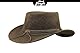 Black Jungle Dayton Lederhut, Westernhut, Australienhut, Cowboyhut (DE/NL/SE/PL, Alphanumerisch, M, Khaki)
