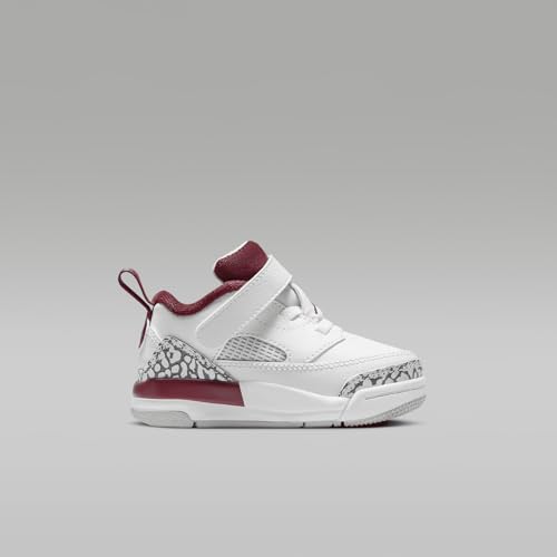 Jordan Spizike Low Baby/Toddler Shoes (FQ3952-106, White/Wolf Grey/Anthracite/Team Red) Size 43