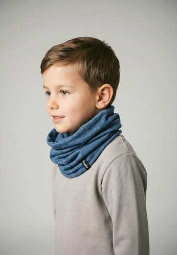 Sterntaler OCS Multifunktionstuch Melange – Unisex Tuch aus Bio-Melange-Singlejersey – vielseitig tragbar als Mütze, Halstuch, Haarband & mehr – tintenblau, Gr. 2