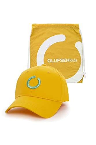 Olufsenkids- Gorra Upf50 Para Niños Y Adolescentes Con Bolsa A Juego- Protección Solar Contra Los Rayos Ultravioleta Uv - Visera Cómoda Y Ajustable- Con Banda Anti-Sudor - Talla M - Color Amarillo