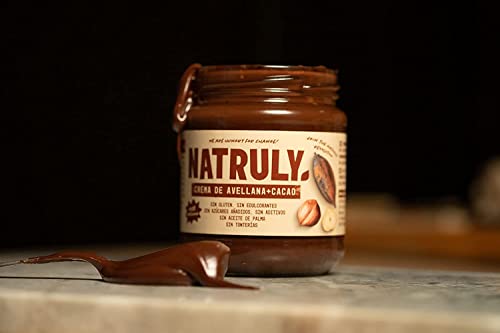 Miniatura 2 de Natruly Crema De Avellanas Y Cacao Sin Azúcar Y Sin Edulcorantes, Con Fibra De Achicoria, 43 Avellana Pack 2 285g