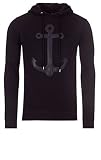 Yazubi Sweatshirt Hoodie Anchor Kapuzenpullover, Black (10001), XL