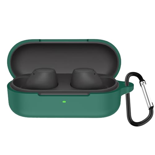 BUITFOU For Sony WF-C510 �P�[�X �\�j�[ WF-C510 �ی�J�o�[ �\�j�[ WF-C510 �P�[�X �_�炩�� �V���R���� �����h�~ �L�Y�h�~ �ϏՌ� �h�o �y�� �����[�d�\ �J���r�i�t�� �����h�~(�O���[��)