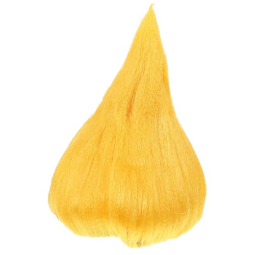 Perruque de festival jaune en flamme pour vos soirées à thèmes et bars