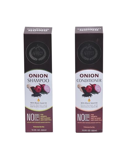 Beautiful Hair Shampoo & Conditioner Set with Onion Oil, ACAI Oil & Vitamin B5, 500ml Each