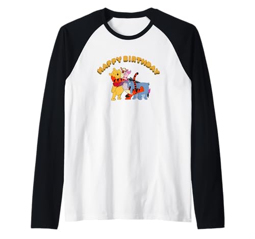 T-shirt Raglan Winnie l'Ourson Cadeau d'Anniversaire Original Disney
