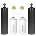 Gravity Water Filters Replacement for Berkey®, BB9-2® Black Carbon Filter and PF-2® Fluoride Filters Compatible with Berkey® Water Filter