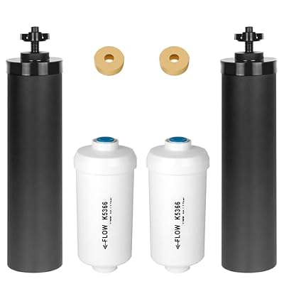 Gravity Water Filters Replacement for Berkey®, BB9-2® Black Carbon Filter and PF-2® Fluoride Filters Compatible with Berkey® Water Filter