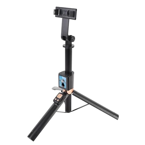 Bewinner 67 Pollici Tripode di Selfie Estendibile, Selfie per Cellulare con Remoto BT, Treppiede da Viaggio a Schermo 2 Pollici per Smartphone