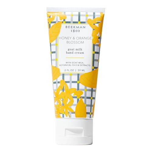 Beekman 1802 Goat Milk Hand Cream - Fragrance Free Hand Lotion For Deeply Hydrating All Skin Types - Lightweight, Non-Greasy & Sensitive Skin Safe - 2 oz - Packaging May Vary