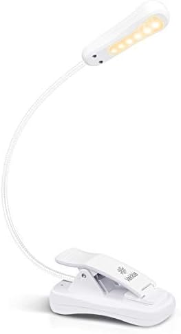 Vekkia 3000K Warm LED Rechargeable Book Light(Elegant White)