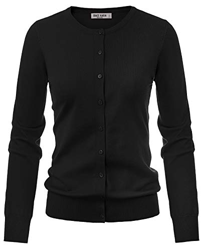 Plus Size Cardigan Sweaters For Women Black Open Front Cute Cable Knit Ladies Girl Cardigan #TOP4