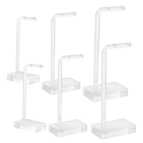 EPIGEIST 6 piezas Organizador y Expositor de Pendientes de Acrílico Transparente Soporte para Exhibición y Almacenamiento para Joyería y Pendientes de Botón