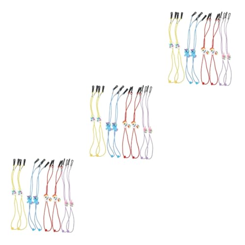 Attaches de lunettes gel de silice anti-glisse et cordon de cou