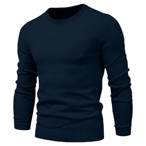 Men Sweater Crew Neck Long Sleeve Sweaters Loose Fit Pullover Sweaters Cable Knit Pullover Warm Winter Thermal Tops4